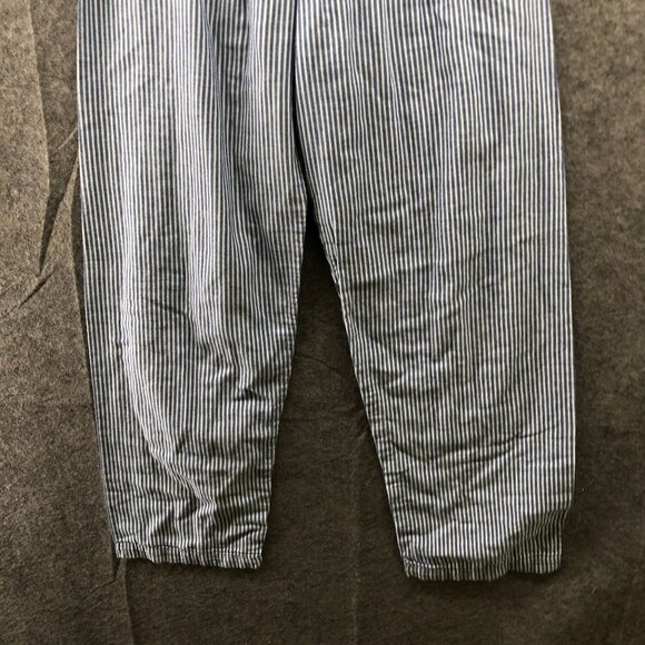Muji Pajama Pants Womens S Blue White Striped Cotton - Picture 4 of 8